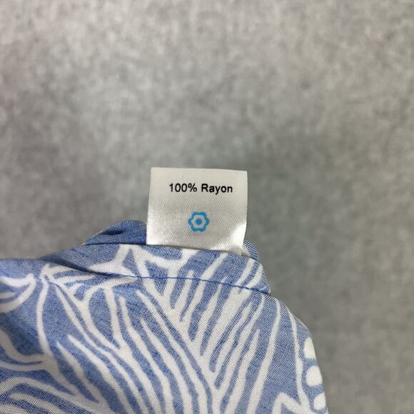 Blue Ginger Blue Floral Hawaiian Sleeveless Halter Neck Midi Dress Size XS - Picture 11 of 11